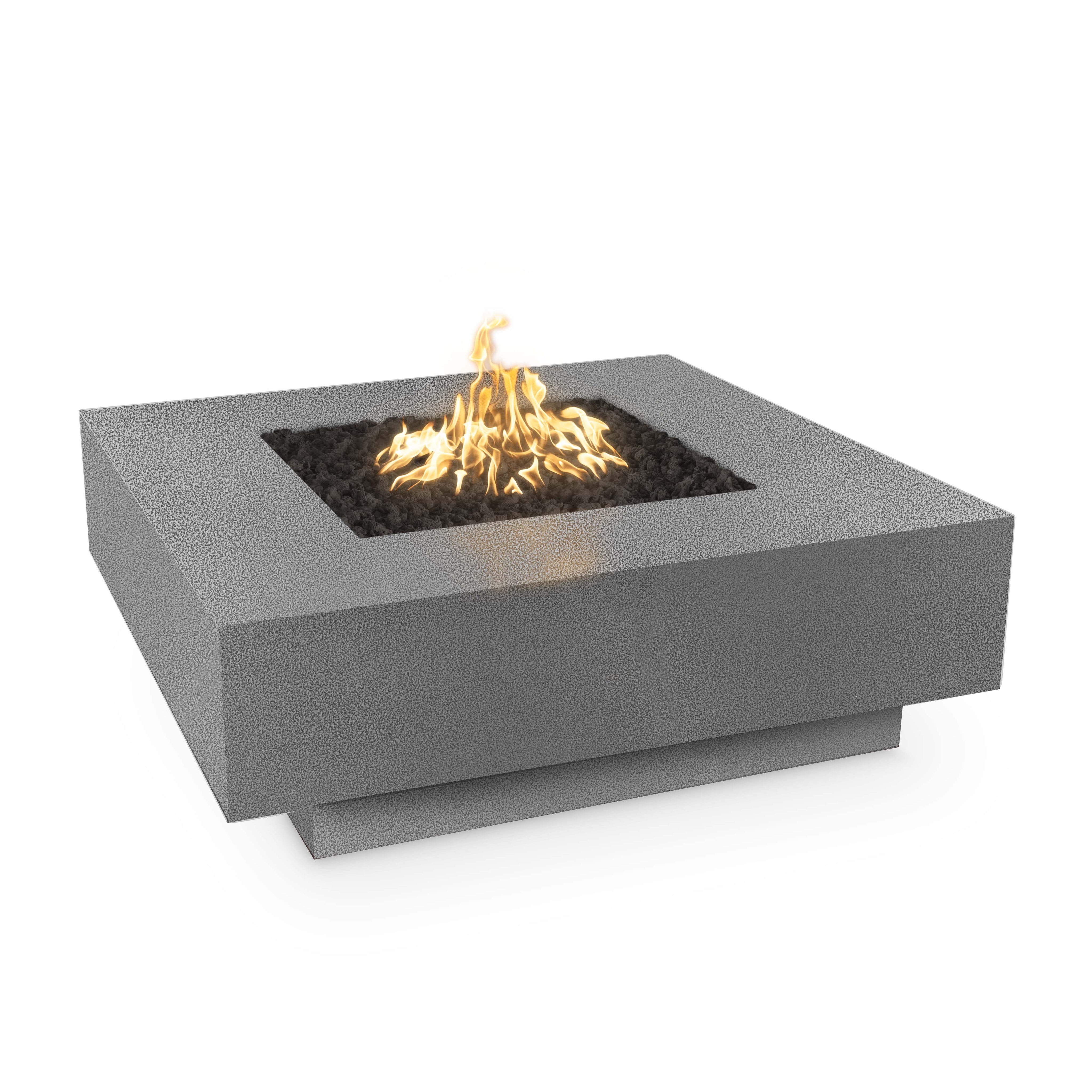 The Outdoor Plus | Cabo Square Fire Pit - Metal Powder Coat | 36", 48", or 60" | Multiple Finishes | Natural Gas | 4 week lead time The Outdoor Plus