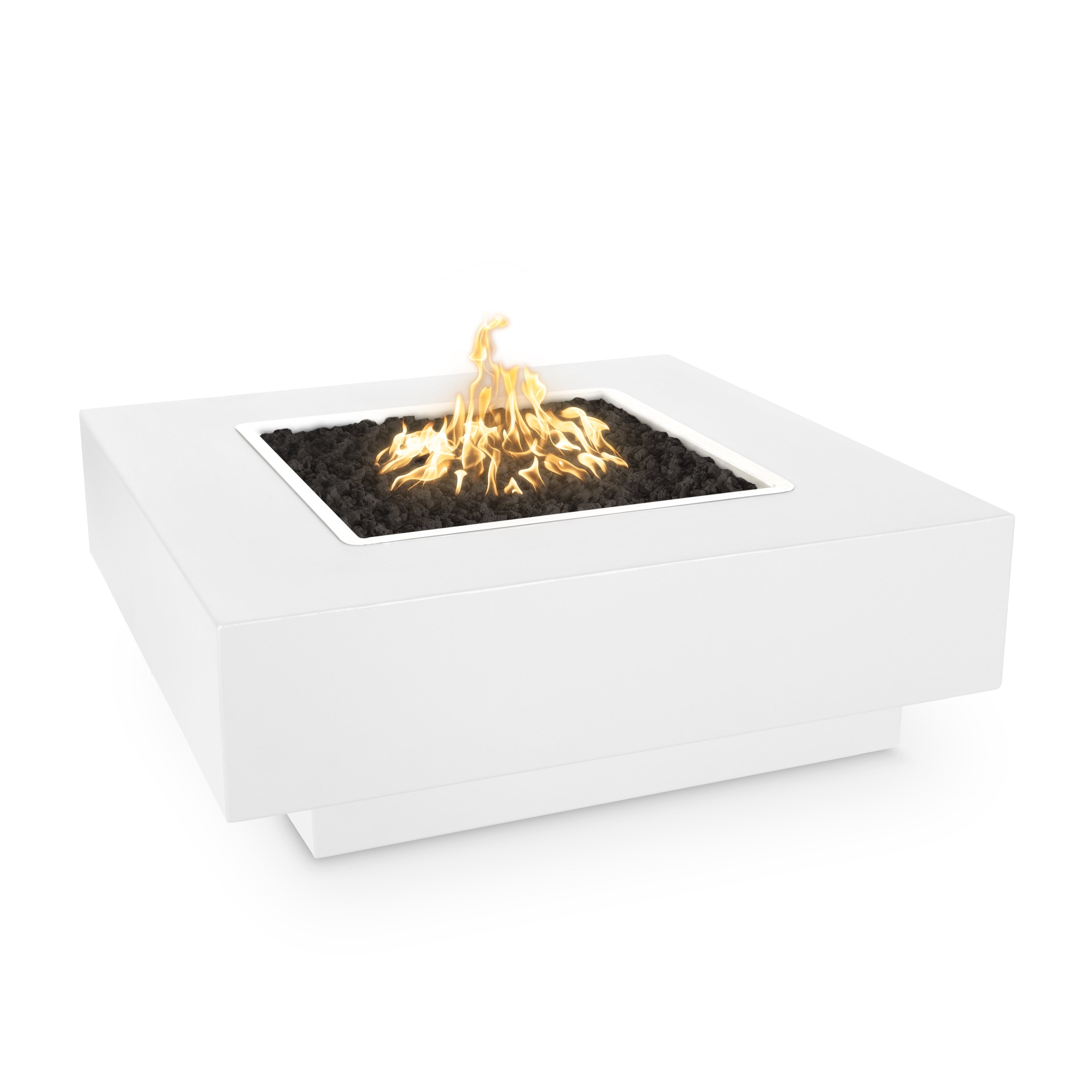 The Outdoor Plus | Cabo Square Fire Pit - Metal Powder Coat | 36", 48", or 60" | Multiple Finishes | Natural Gas | 4 week lead time The Outdoor Plus