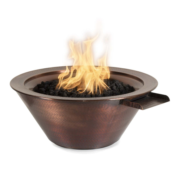 The Outdoor Plus | Cazo Fire & Water Bowl  – Hammered Patina Copper | 24