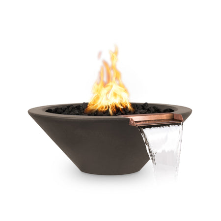 The Outdoor Plus | Cazo Fire & Water Bowl | GFRC Concrete – 24”, 31”, 36”, 48” | Multiple Color Options | Liquid Propane The Outdoor Plus