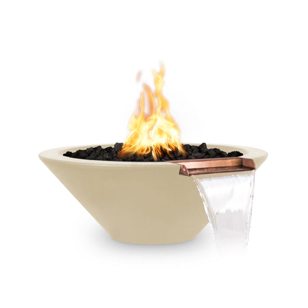 The Outdoor Plus | Cazo Fire & Water Bowl | GFRC Concrete – 24”, 31”, 36”, 48” | Multiple Color Options | Liquid Propane The Outdoor Plus