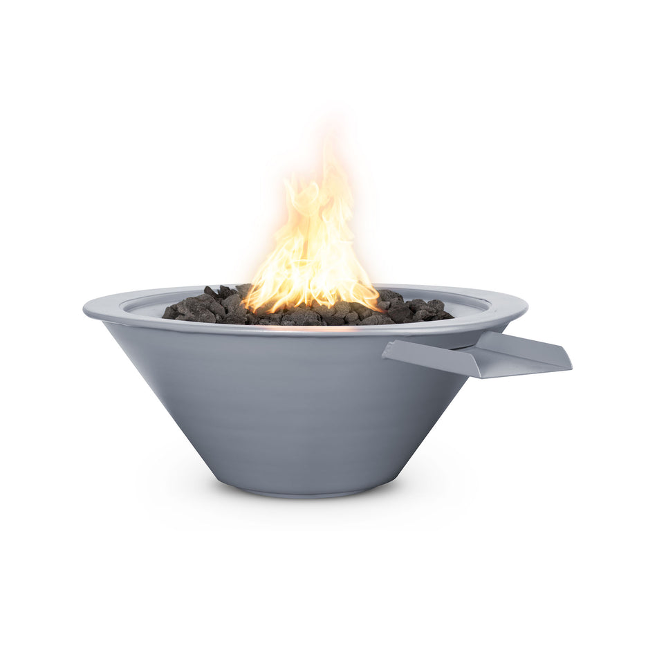 The Outdoor Plus | Cazo Fire & Water Bowl  – Metal Powder Coat | 24", 30", and 36" | Multiple Finish Options | Liquid Propane (2 week lead time)