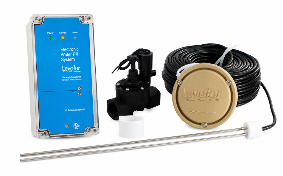 Jandy | K2000CKG | Levolor Hi Lev Water Leveling System | 200' Slip Sensor, 1" Valve, 110/220V
