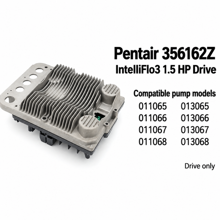 Pentair 356162Z IntelliFlo3 1.5 HP drive, compatible with 011065, 011066, 011067, 011068, 013065, 013066, 013067, 013068, drive only