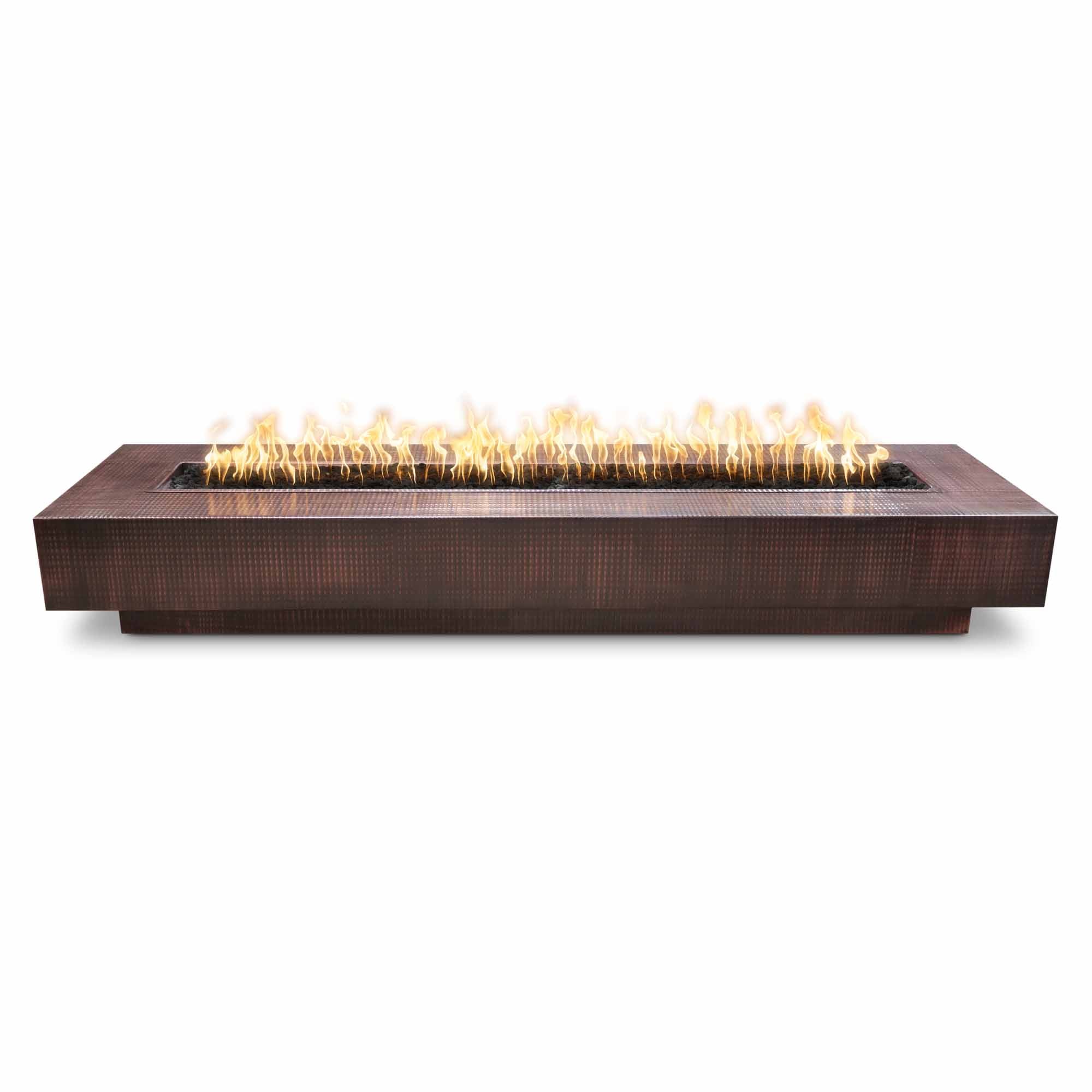The Outdoor Plus | Coronado Fire Pit - Hammered Copper | 48", 60", 72" 84", 96", or 108" | Liquid Propane or Natural Gas | 4 week lead time The Outdoor Plus