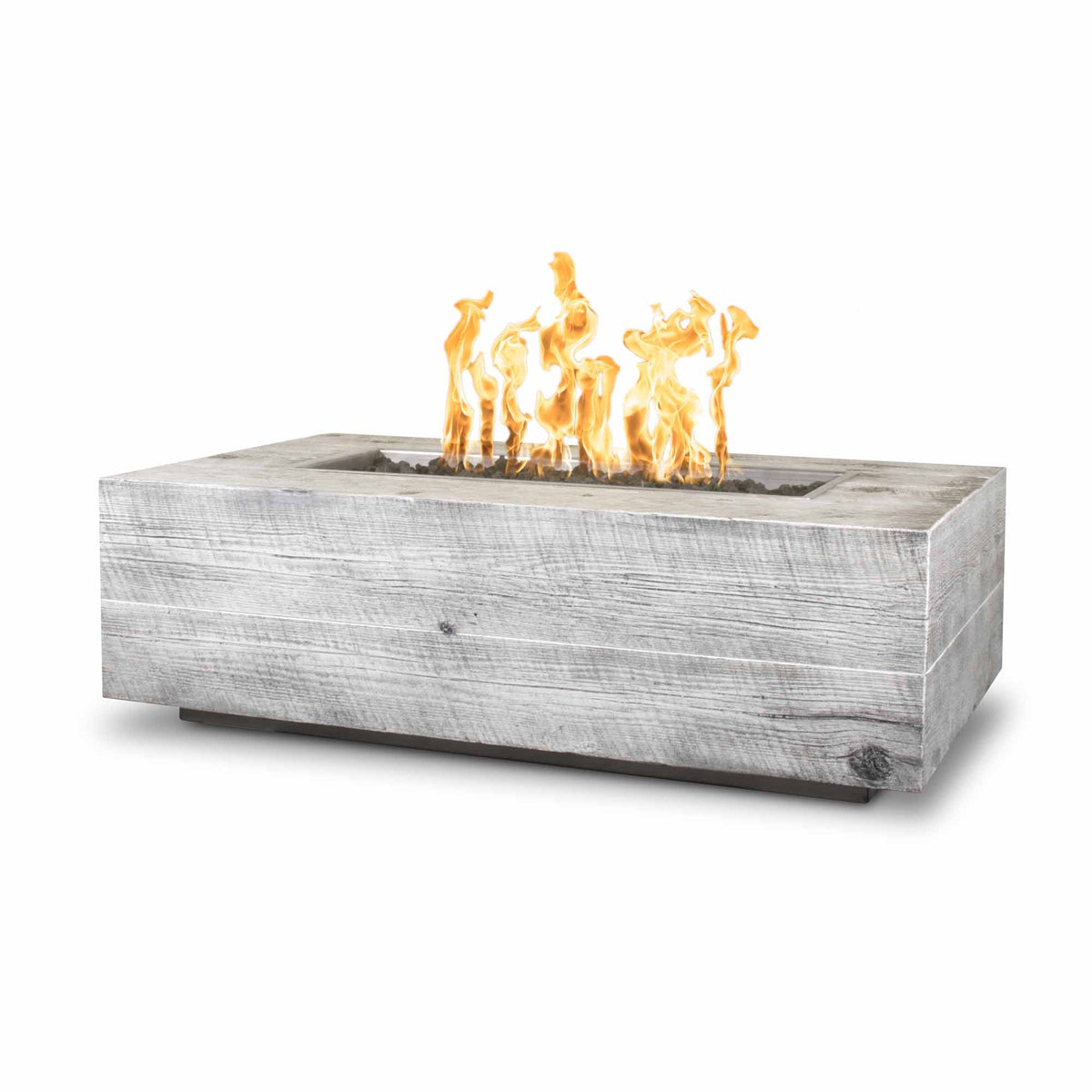 The Outdoor Plus | Coronado Fire Pit - GFRC Woodgrain | 48", 60", 72", 84", 96", 108", 120" | Multiple Finishes | Natural Gas | 4 week lead time The Outdoor Plus