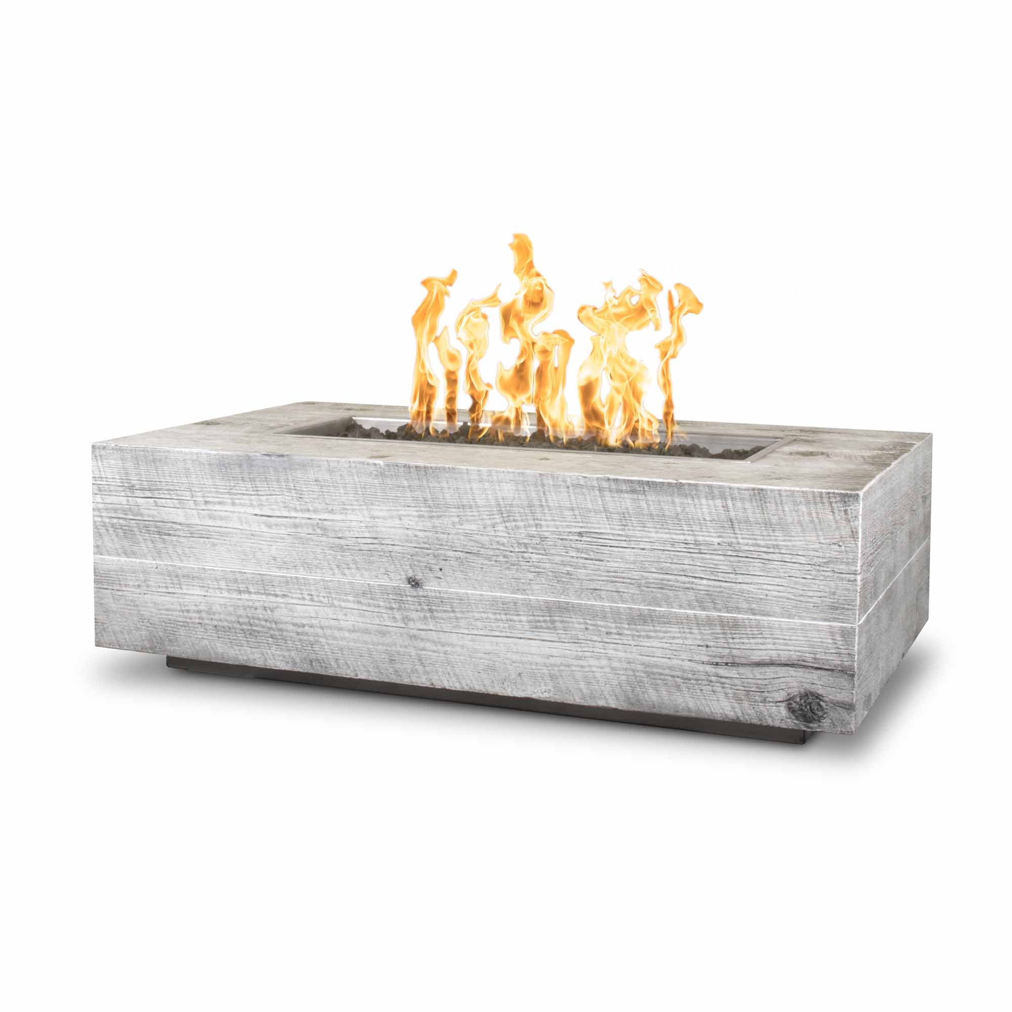 The Outdoor Plus | Coronado Fire Pit - GFRC Woodgrain | 48", 60", 72", 84", 96", 108", 120" | Multiple Finishes | Natural Gas | 4 week lead time The Outdoor Plus