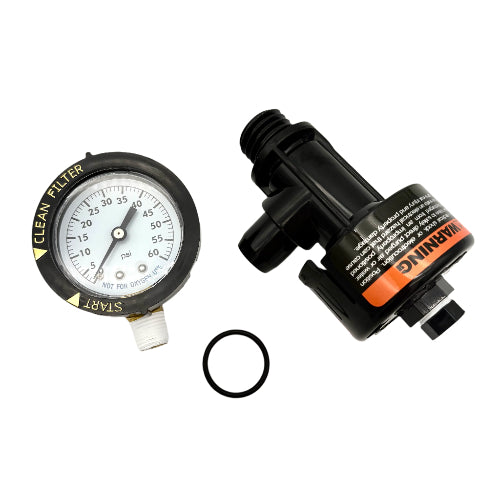 Appaetech Industries | 777055 | Pentair Style Air Release Valve with Pool Filter Pressure Gauge