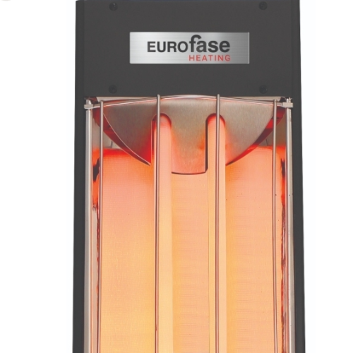 Eurofase EF40240B 4000 Watt Electric Infrared Dual Element Outdoor Heater 240V