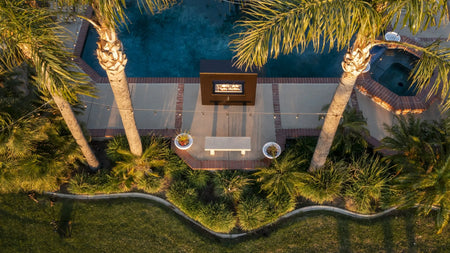 The Outdoor Plus | The Williams | Outdoor Fireplace – 72”, 84”, 96” | Corten Steel | Liquid Propane or Natural Gas The Outdoor Plus