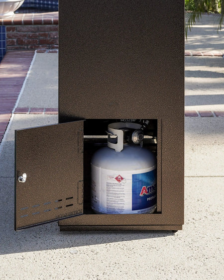 The Outdoor Plus | The Williams | Outdoor Fireplace – 72”, 84”, 96” | Ready to Finish with Scrupper | Liquid Propane or Natural Gas The Outdoor Plus