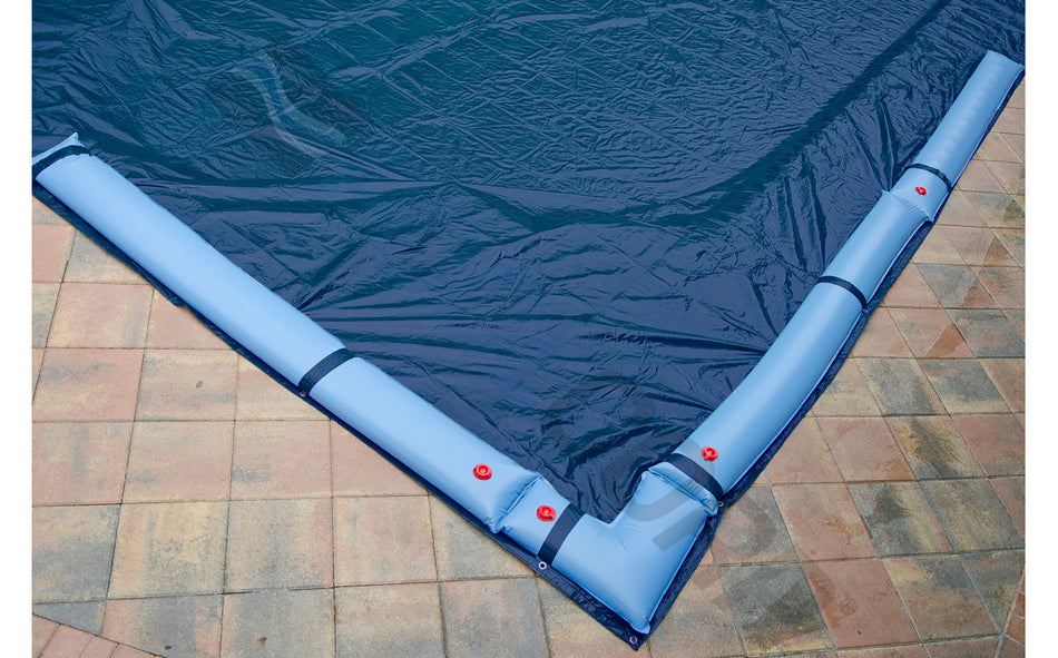 GPC Winter Covers | 772129IGBLB | 16' x 24' Blue/Black Rectangle Solid Winter Pool Cover | Above Ground Pool Cover