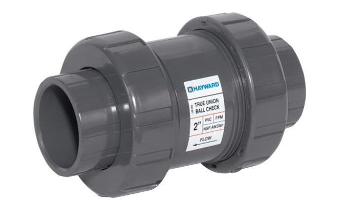 Hayward | TC1300FE | True Union Ball Check Valve – 3″ PVC, Flanged, EPDM Seal Hayward