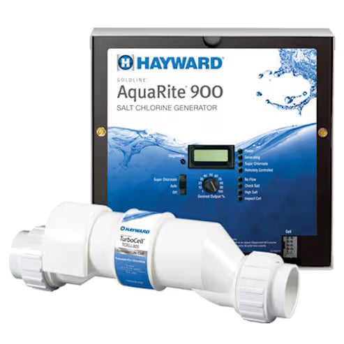 Hayward | AQR940 | AquaRite 900 Salt Chlorinator with Extended Life TurboCell | 40,000 Gallons 120/240V 50/60Hz