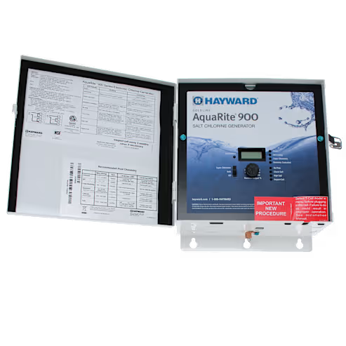 Hayward | AQR940 | AquaRite 900 Salt Chlorinator with Extended Life TurboCell | 40,000 Gallons 120/240V 50/60Hz