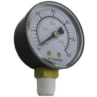 Hayward ECX270861 Pressure Gauge, 1/4