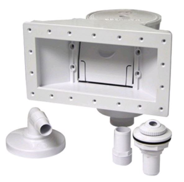 Hayward | SP1091WM | Wide‑Mouth Above‑Ground Skimmer with Accessory Kit – Vinyl Pools, 1.5″ Ports