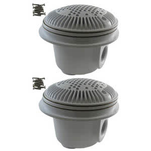 Hayward | WG1048AVPAK2 | 1½″ Anti-Vortex Main Drain | Liner Pools | White | 2-Pack Hayward