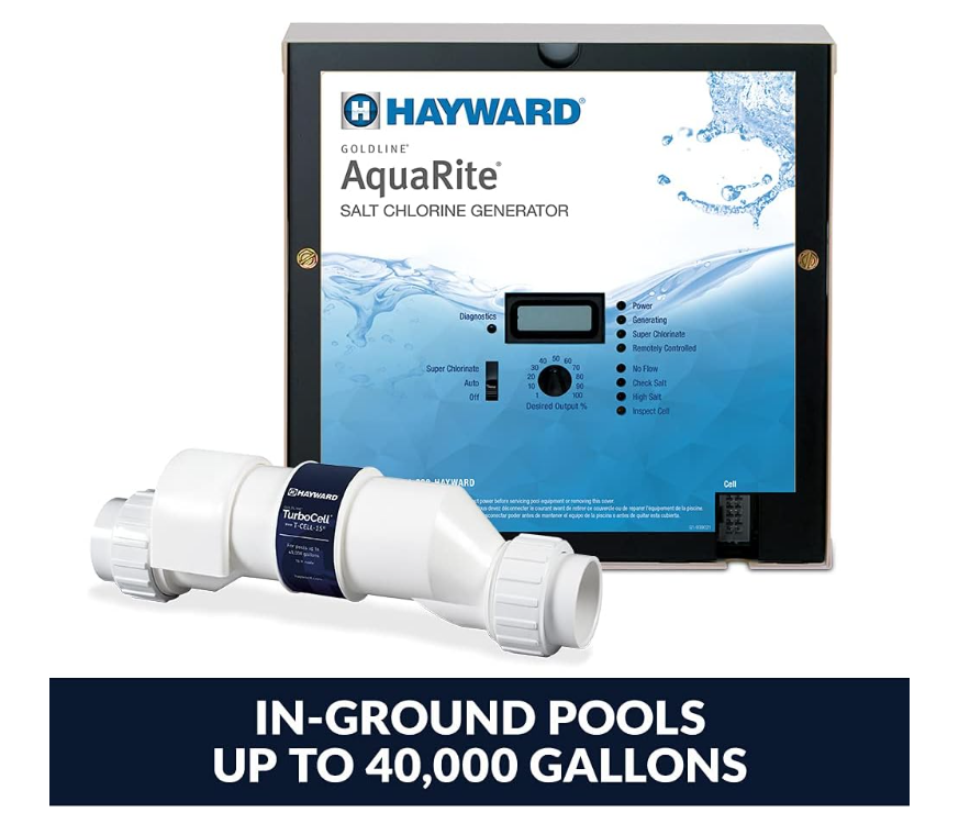 Hayward W3AQR3 AquaRite® & 15,000 Gal. Cell (1 Box) | Salt Chlorination System