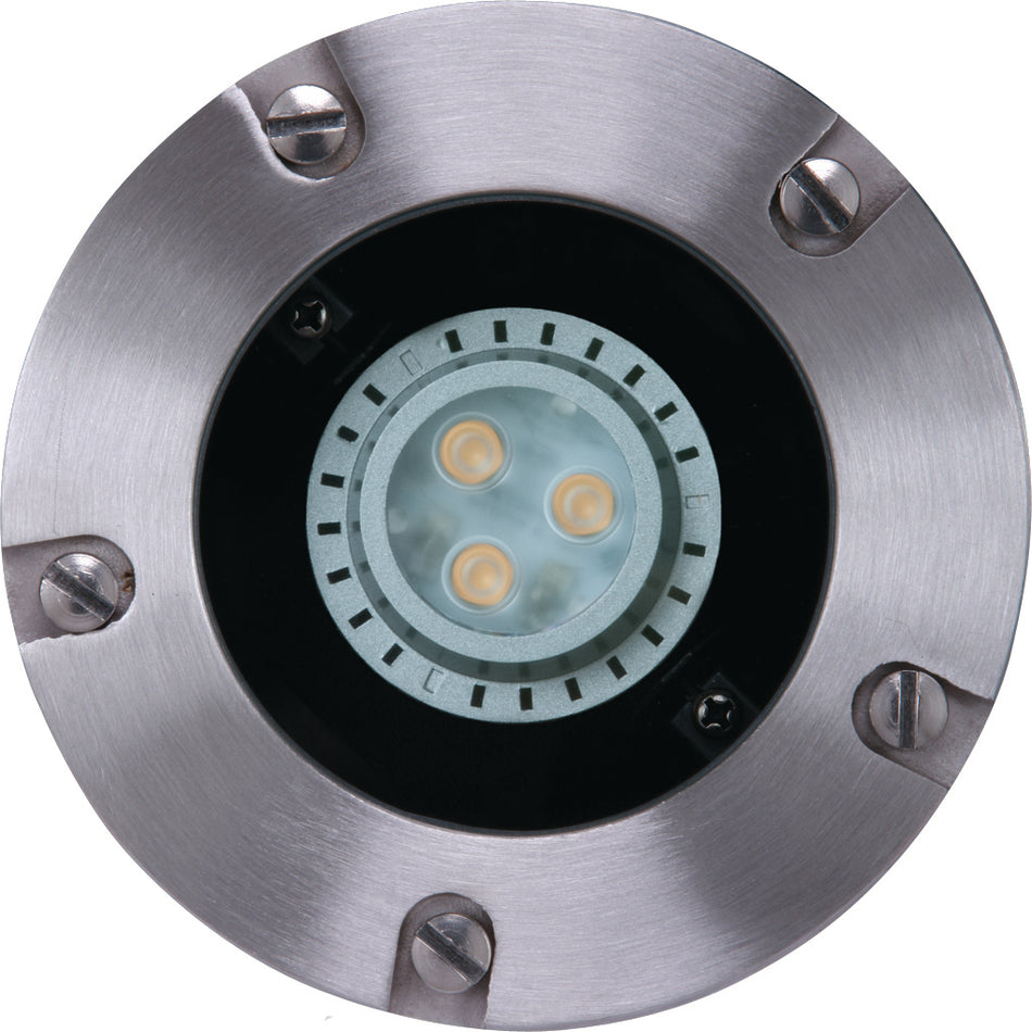 Sollos | 996134 | In-Ground Light with Trim Ring – Fixture Only, Stainless Steel Finish (7-10 day lead time)