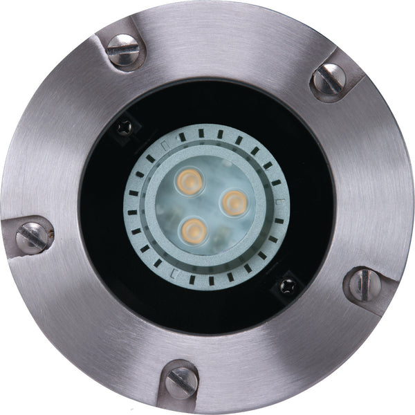 Sollos | 996134 | In-Ground Light with Trim Ring – Fixture Only, Stainless Steel Finish (7-10 day lead time)