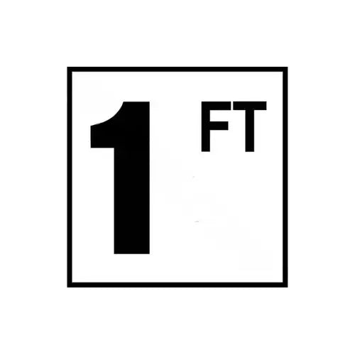 Inlays | C610092 | Smooth Ceramic Tile Waterline Depth Marker | 6