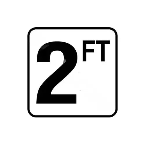 Inlays | V620020 | Non-Skid Vinyl Stick-On Depth Marker | 6" x 6", 2 FT