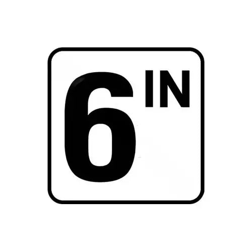 Inlays | V620506 | Non-Skid Vinyl Stick-On Depth Marker | 6" x 6", 6 IN