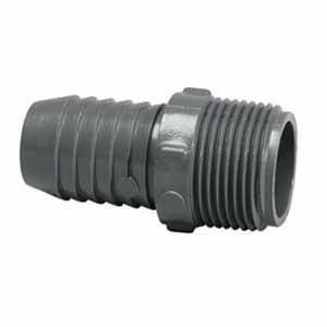 Gray PVC Adapter 1-1/2 in. Insert x MNPT | 1436-015