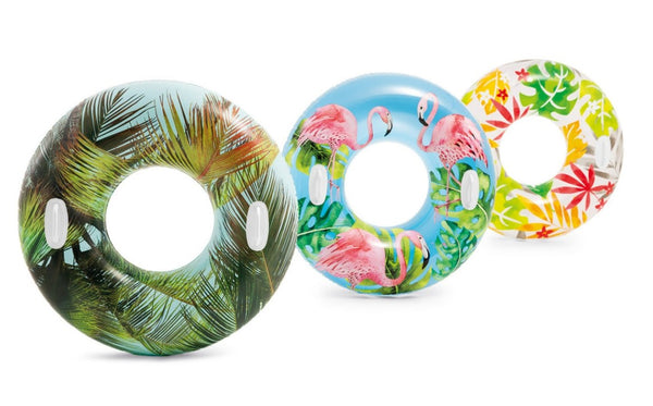 Intex | 58263EP | Lush Tropical Swim Tube Assorted 38