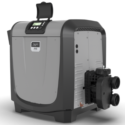 Jandy JXIQ200PK Pool Heater 200K BTU with VersaFlo Technology, Liquid Propane, Copper HX, Poly Header