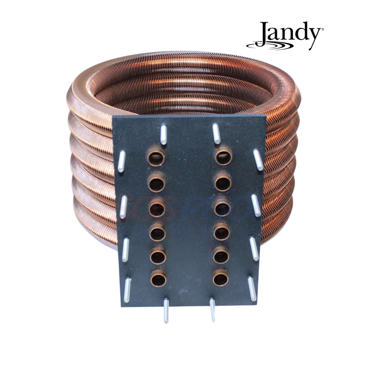 Jandy R0589405 heat exchange assembly angled view