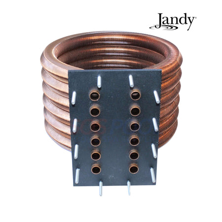 Jandy R0589405 heat exchange assembly angled view