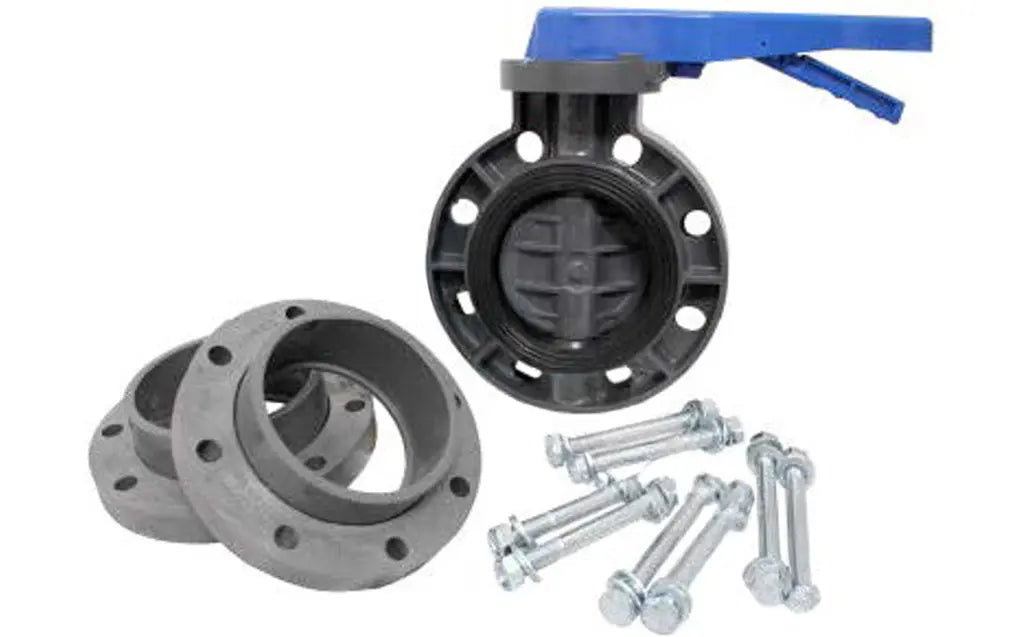 Westlake Pipe & Fittings | KIT30711Z | 3" 711 Series Butterfly Valve & Flange Kit | Zinc Bolts WESTLAKE PIPE & FITTINGS CORP