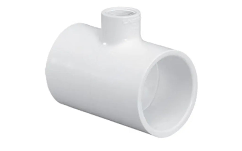 Westlake Pipe & Fittings | 401338 | 3" x 3" x 2" White Slip x Slip x Slip SCH40 Reducer Tee WESTLAKE PIPE & FITTINGS CORP
