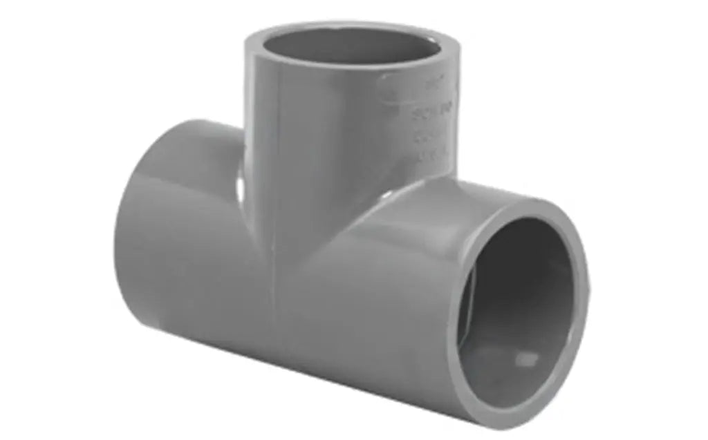 Westlake Pipe & Fittings | 801030 | 3" Gray Slip x Slip x Slip SCH 80 PVC Tee WESTLAKE PIPE & FITTINGS CORP