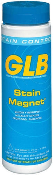 GLB 71020 Stain Magnet Pool Stain Remover & Preventor, 2.5 lb Bottle, 12/Case