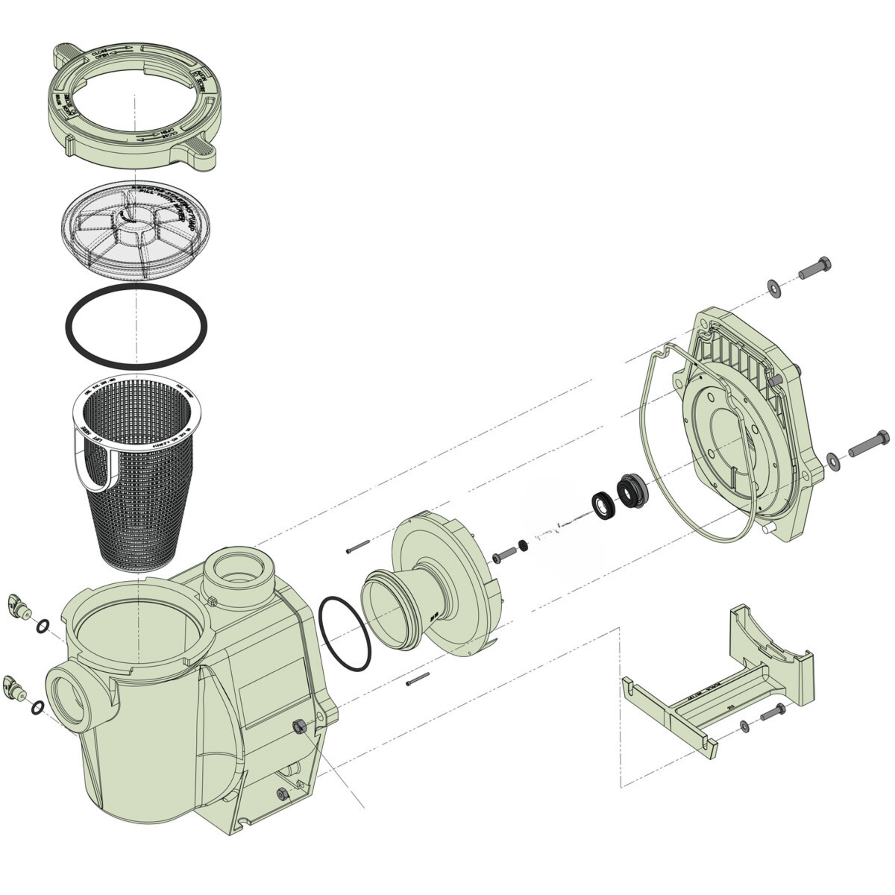 Swimables Wet End Volute Pot Kit - Thumbnail 2