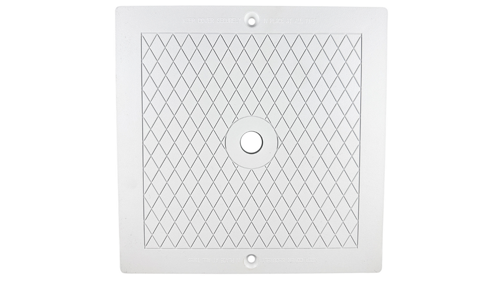 Swimables SP1080 Series Skimmer Lid – 10″x10″ White, Tan, and Gray, Durable UV‑Resistant Replacement