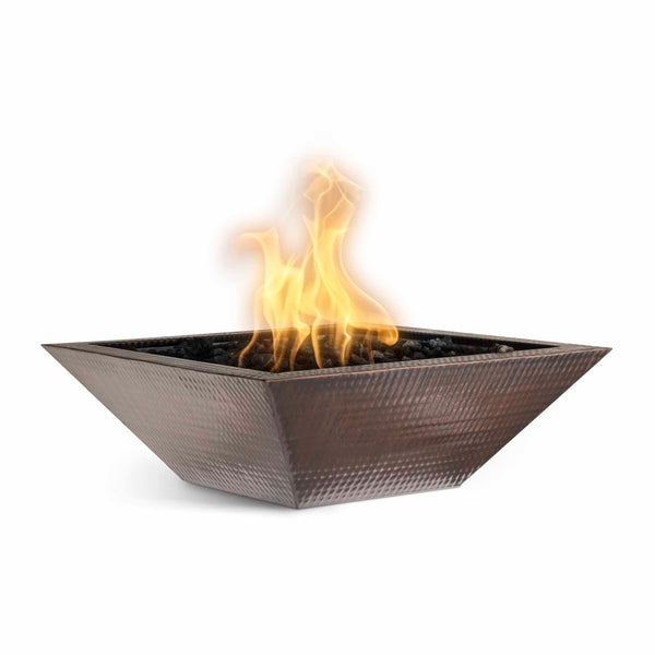 The Outdoor Plus | Maya Fire Bowl – Hammered Patina Copper | 24