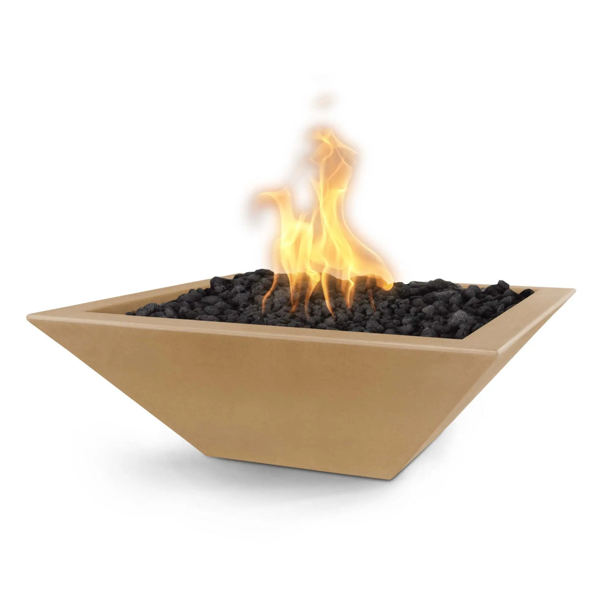 The Outdoor Plus | Maya Fire Bowl – GFRC Concrete | 24", 30", & 36" | Multiple Color Options | Liquid Propane | 4 week lead time The Outdoor Plus