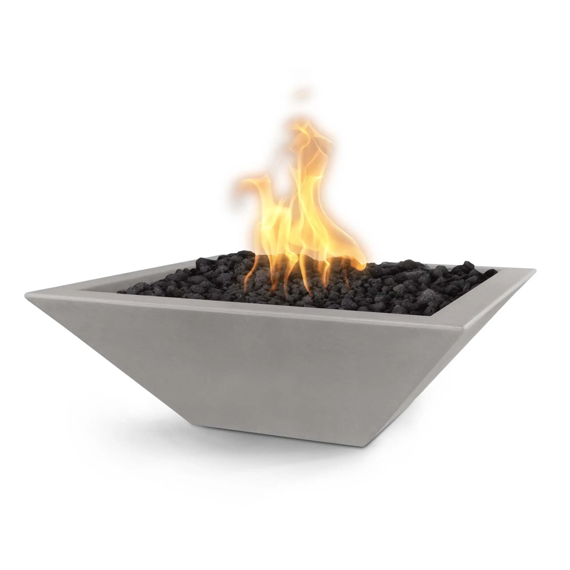 The Outdoor Plus | Maya Fire Bowl – GFRC Concrete | 24", 30", & 36" | Multiple Color Options | Liquid Propane | 4 week lead time The Outdoor Plus