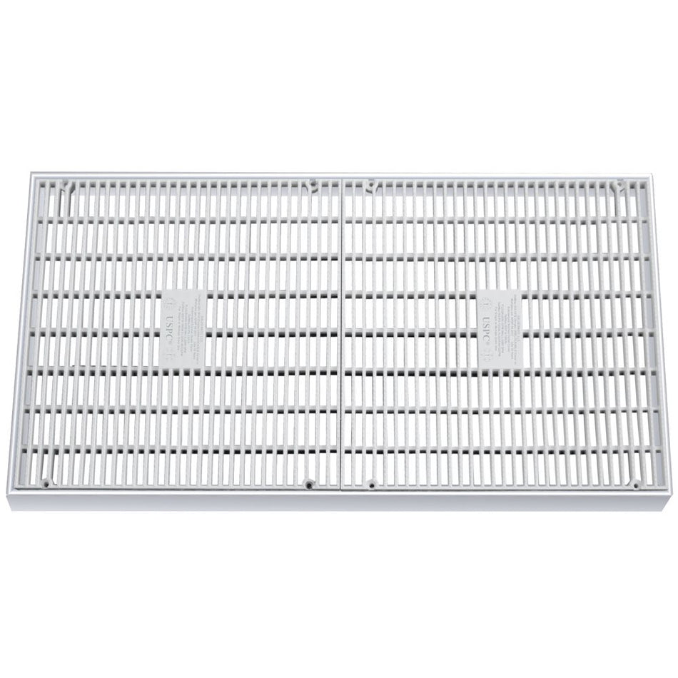 Daldorado | DALMAX-FG-1836-WT | DalMAX Main Drain Frame and Grate | 18" x 36", White