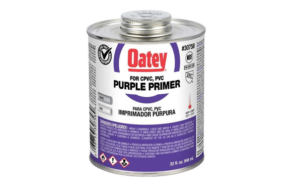 Oatey | 30758 | Purple PVC & CPVC Primer 32 oz
