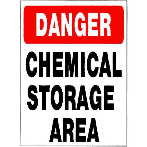 National Stock Sign | SW-36 | Chemical Storage Area Sign 18