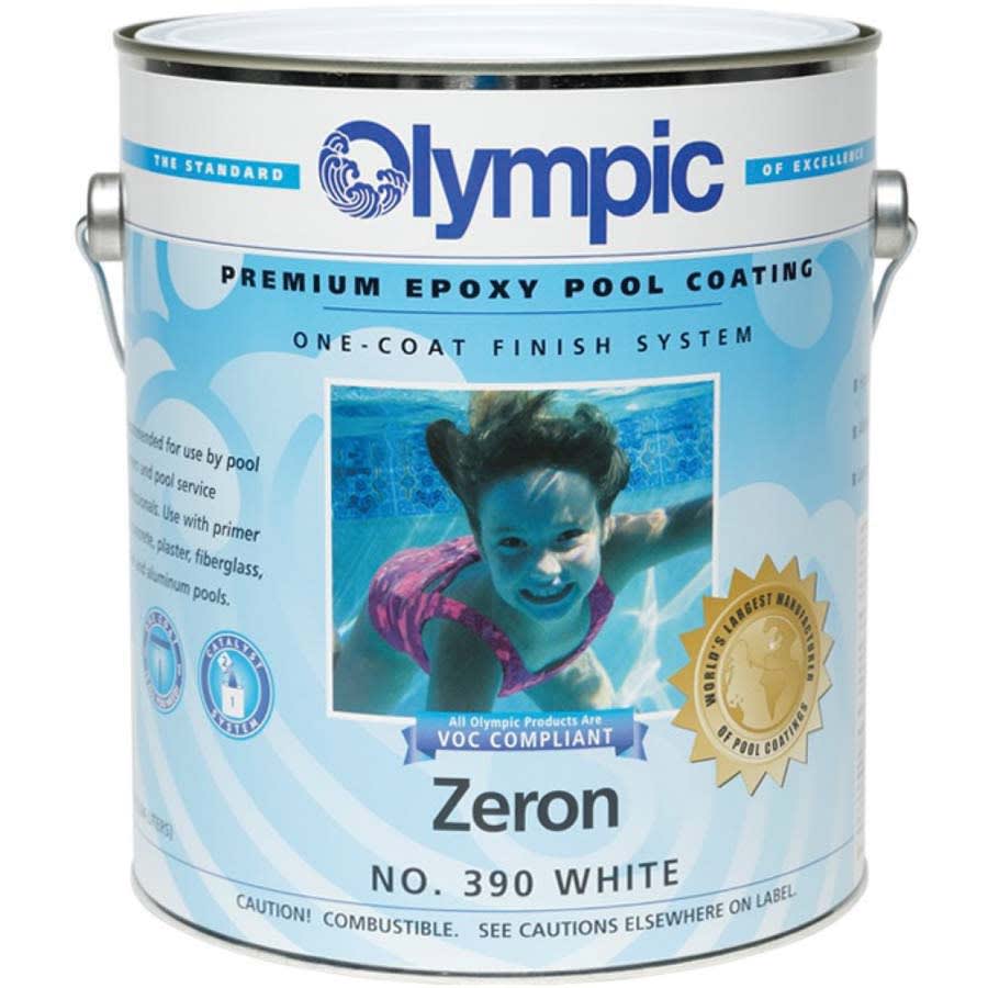 Olympic 390 Zeron Epoxy Pool Coating, White, 1 gal | 390 Heritage