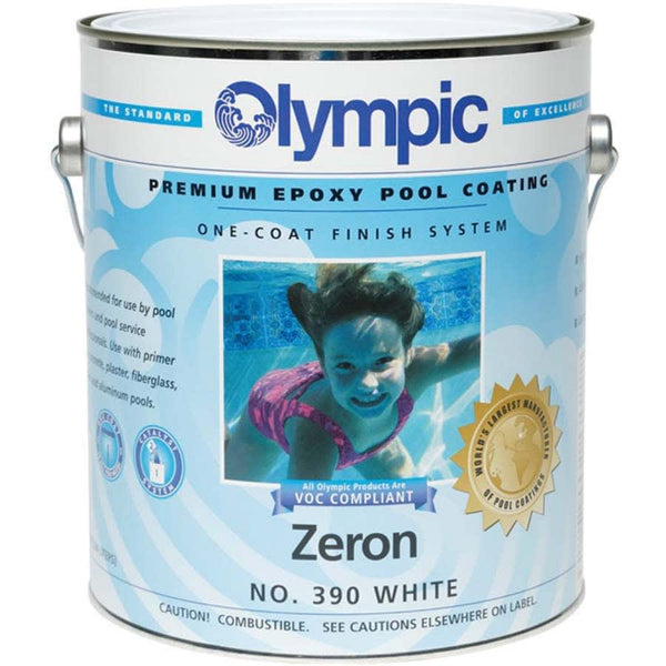 Olympic 390 Zeron Epoxy Pool Coating, White, 1 gal | 390 Heritage