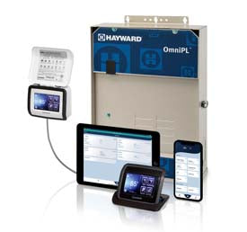 Hayward | HLPLUS4W | OmniPL Pool & Spa Control System – 4 Relays with T-CELL-S340 Salt Cell & Web Control (Expert Line)