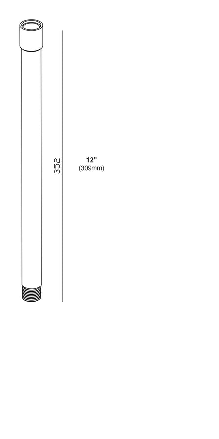 Sollos | 998106 | 12V - 12" Antique Brass Riser for Landscape Lighting (7-10 Day Lead Time) Sollos