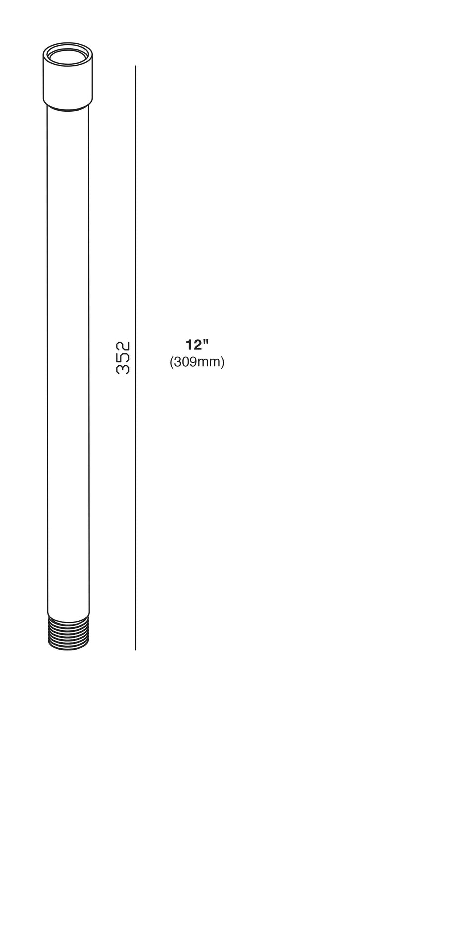 Sollos | 998106 | 12V - 12" Antique Brass Riser for Landscape Lighting (7-10 Day Lead Time)
